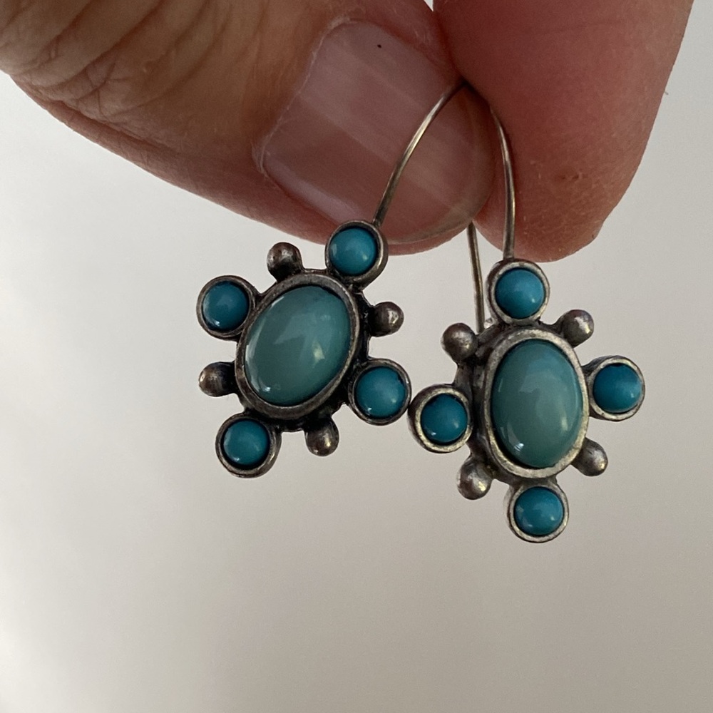 Boho Turquoise/Silver NR Earrings